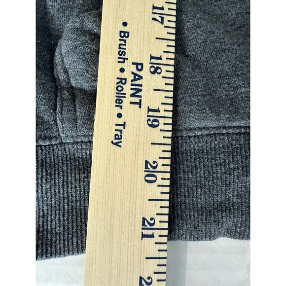 New York Times Mens Medium Grey Full Zip Up Hoodie Hooded Sweatshirt - Picture 5 of 7